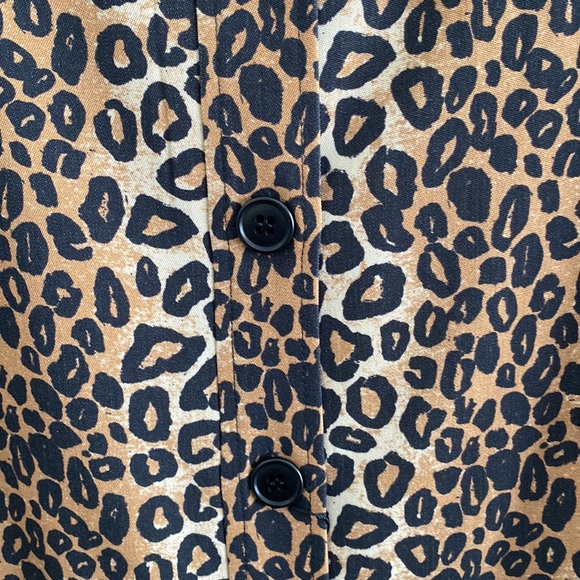NWT Raey animal print button front skirt size 14 - Picture 4 of 9